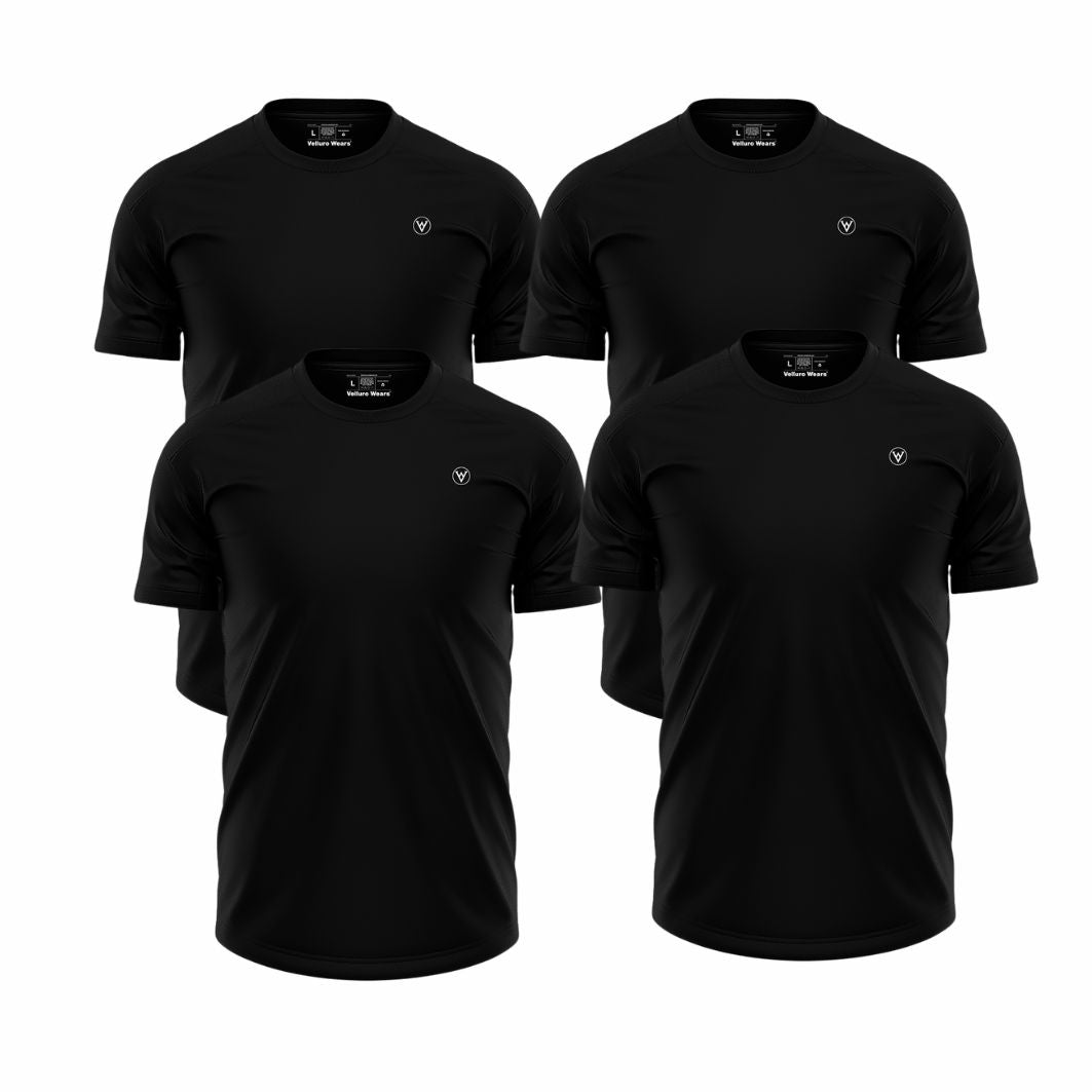 Pack of 4 Plain T-Shirts
